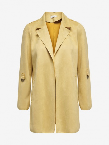 only joline coat yellow 100% polyester σε προσφορά
