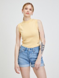 roxy spring muse top yellow 100% cotton