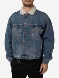 diesel d-resky giacca jacket blue 100% cotton