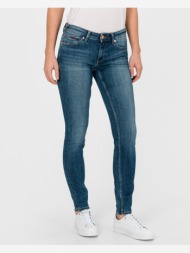 tommy jeans sophie jeans blue 72% cotton, 20% recycled cotton, 5% elastomultiester, 3% elastane