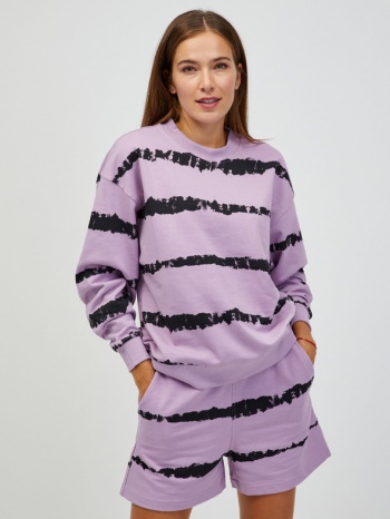 ichi sweatshirt violet 100 % organic cotton σε προσφορά