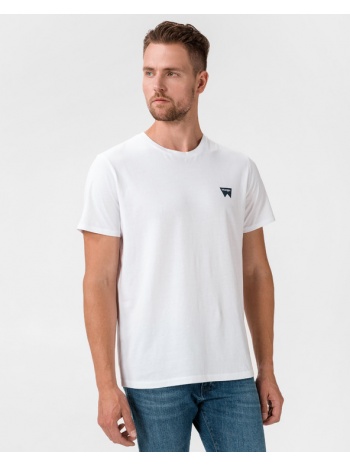 wrangler sign off t-shirt white 100% cotton