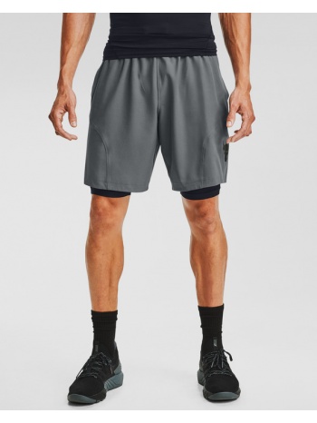 under armour project rock short pants grey 90% polyester