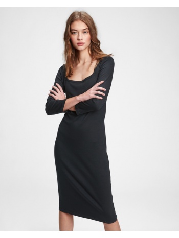 gap modern squareneck dress black 58 % cotton, 39 % modal σε προσφορά