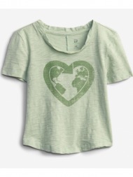 gap gen good graphic kids t-shirt green 100 % organic cotton