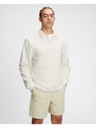 gap french terry polo t-shirt white 100% cotton