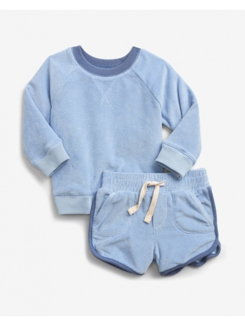 gap knit outfit kids set blue 84% cotton, 16% polyester σε προσφορά