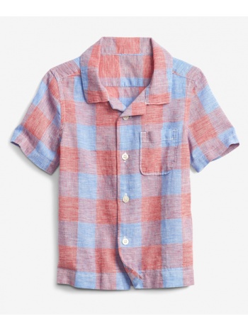 gap kids shirt blue red 55% flax, 45% cotton σε προσφορά