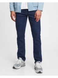gap slim rinse jeans blue 75% cotton, 13% polyester, 10% recycled cotton, 2% other fibers