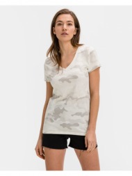 gap t-shirt white grey 60% cotton, 40% modal