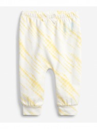 gap kids joggings yellow white 77% cotton, 14% polyester, 9% recycled polyester