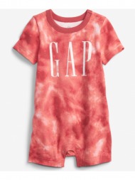 gap logo kids jumpsuit red 100% cotton