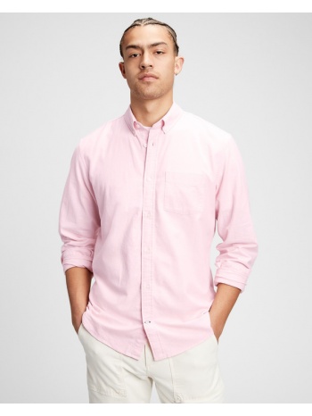 gap oxford shirt pink 98% cotton, 2% elastane