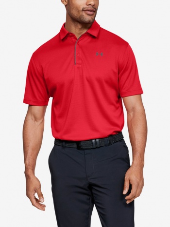 under armour tech™ polo shirt red 100% polyester σε προσφορά