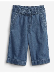 gap crop paper bag med kids trousers blue 100% cotton