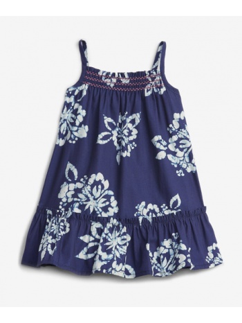 gap smocked floral kids dress blue 100% cotton σε προσφορά