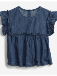 gap kids blouse blue 100% cotton