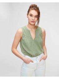 gap blouse green 100% cotton