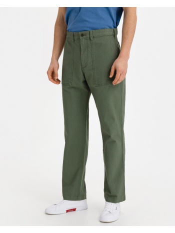 gap utility trousers green 98% cotton, 2% elastane