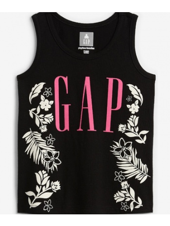 gap logo kids top black 100% cotton