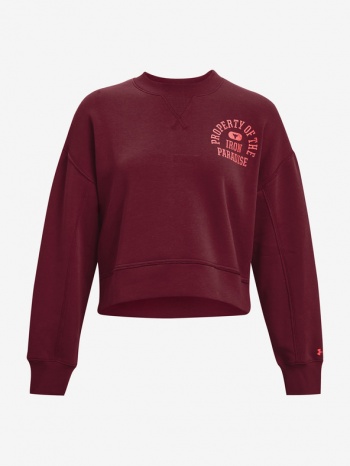 under armour project rock sweatshirt red 80% cotton, 20%