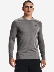 under armour coldgear® t-shirt grey 87% polyester, 13% elastane