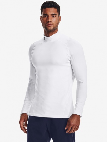 under armour coldgear® armour t-shirt white 87% polyester σε προσφορά