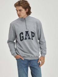 gap logo sweatshirt grey 93% cotton, 7% polyester