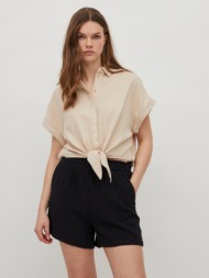 vila mandy blouse beige 100% lyocell tencel®