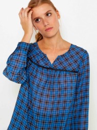 camaieu blouse blue 100% polyester