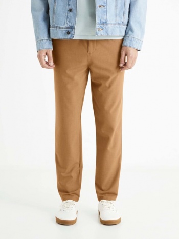 celio 24h bocal trousers brown 68 % polyester, 28 % σε προσφορά