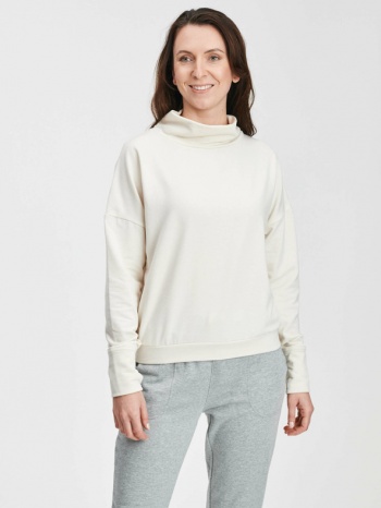 gap sweatshirt white 57% cotton, 30% modal tencel, 10% σε προσφορά