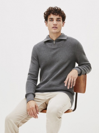 celio penolta sweater grey 50% cotton, 50% acrylic σε προσφορά