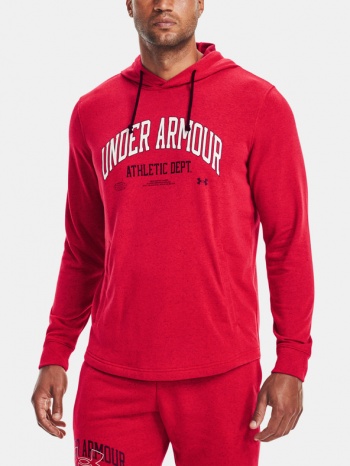 under armour ua rival try athlc dept hd sweatshirt red 80% σε προσφορά