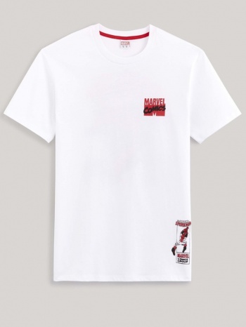 celio lvespid t-shirt white 100% cotton
