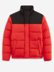 celio vuelectra jacket red 94% polyester, 6% elastane