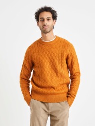 celio veceltic sweater orange 82% acrylic, 16% polyester, 2% elastane