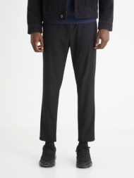celio chino trousers black 68 % polyester, 28 % viscose, 4 % elastane