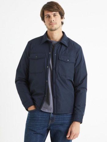 celio bushirtnyl jacket blue 100% polyester σε προσφορά