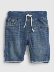 gap washwell kids shorts blue 100% cotton