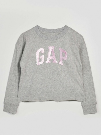 gap kids t-shirt grey 100% cotton σε προσφορά