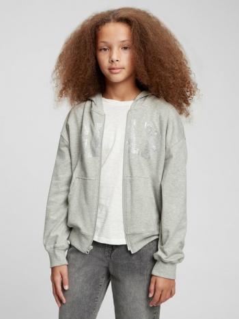 gap kids sweatshirt grey 77% cotton, 14% polyester, 9% σε προσφορά