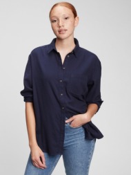 gap shirt blue 100% cotton