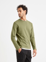 celio velayer sweater green 100% cotton