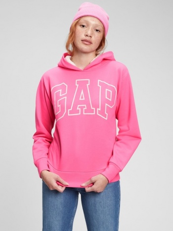 gap sherpa sweatshirt pink