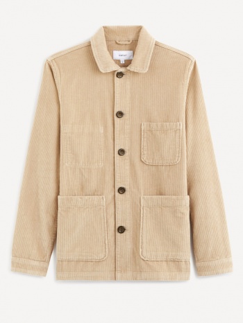 celio vumusevel jacket beige 100% cotton σε προσφορά
