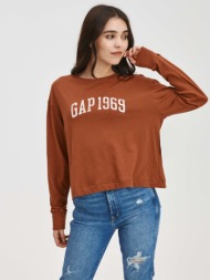 gap 1969 t-shirt brown 100% cotton