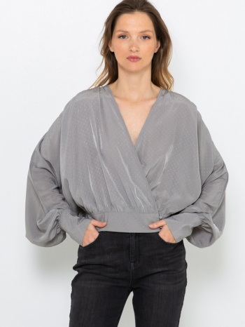 camaieu blouse grey 100% polyester σε προσφορά