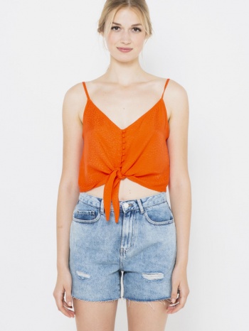 camaieu blouse orange 100% viscose σε προσφορά