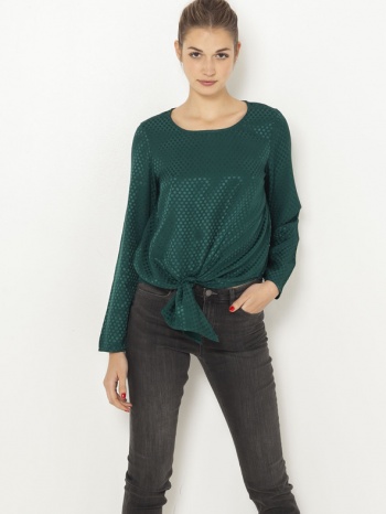 camaieu blouse green 100% viscose σε προσφορά